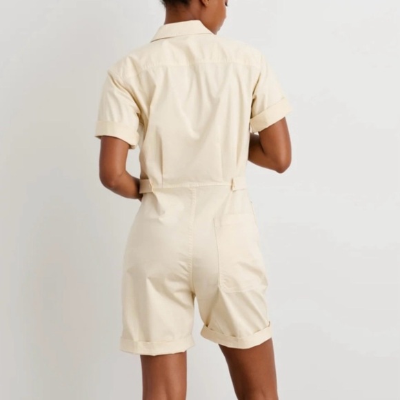 Alex Mill‎ Standard Short Jumpsuit, Oatmilk - Picture 2 of 11
